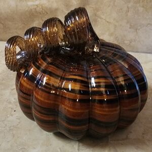 Handblown Glass Pumpkin